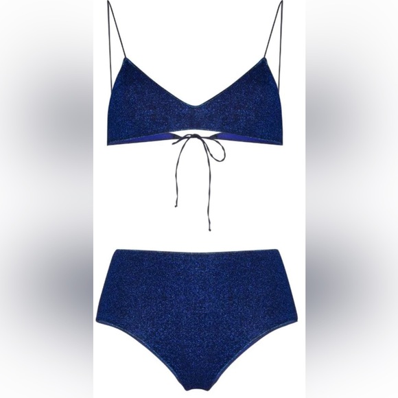 Oséree Lumière lurex high-waisted bikini set - Picture 2 of 6